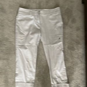 WHBM crop cargo pants sz 10 like new